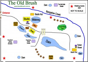 Coloured Map of The Old Brush
